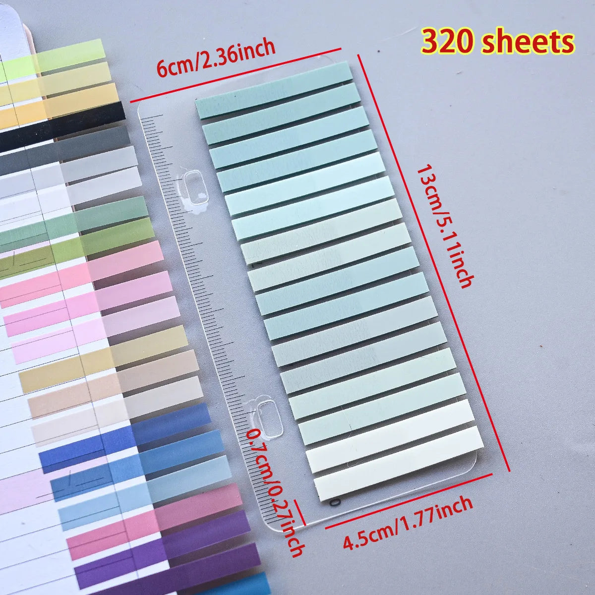 320PCS Clear Sticky Notes