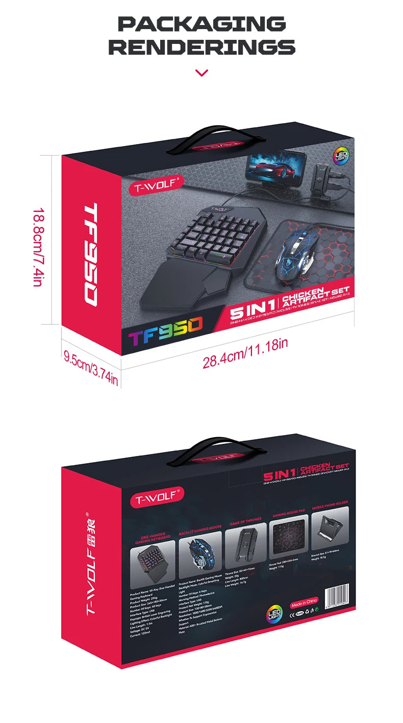 5-in-1 Set for Android and iOS Gaming Gear