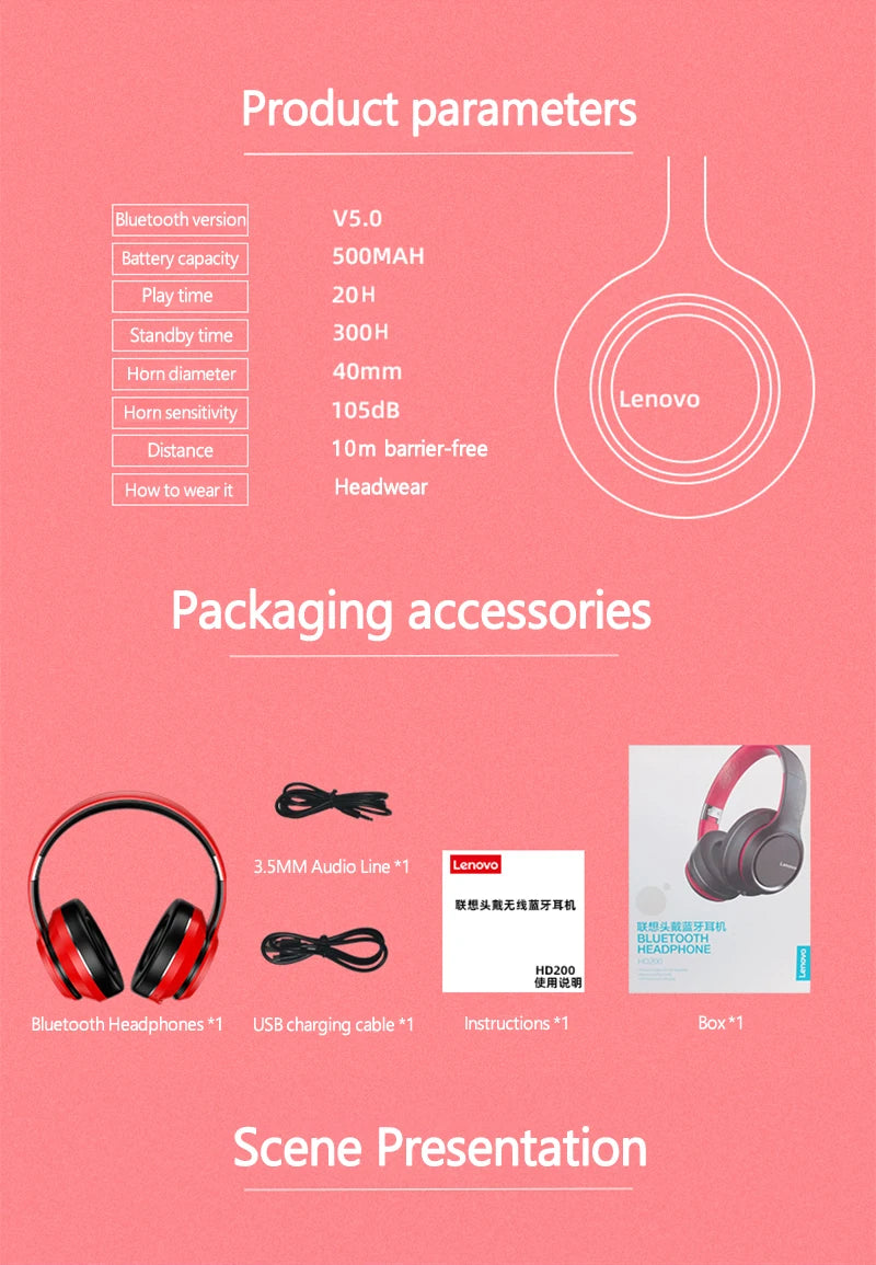 Lenovo Bluetooth Earphones