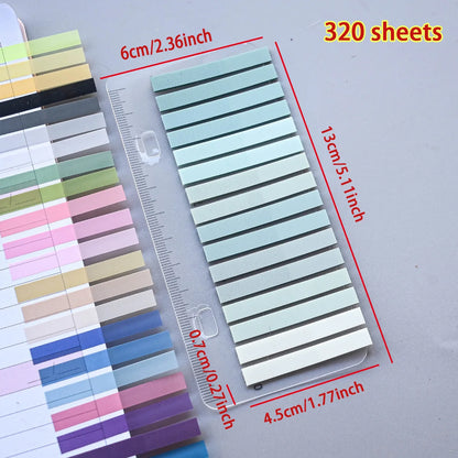 320PCS Clear Sticky Notes