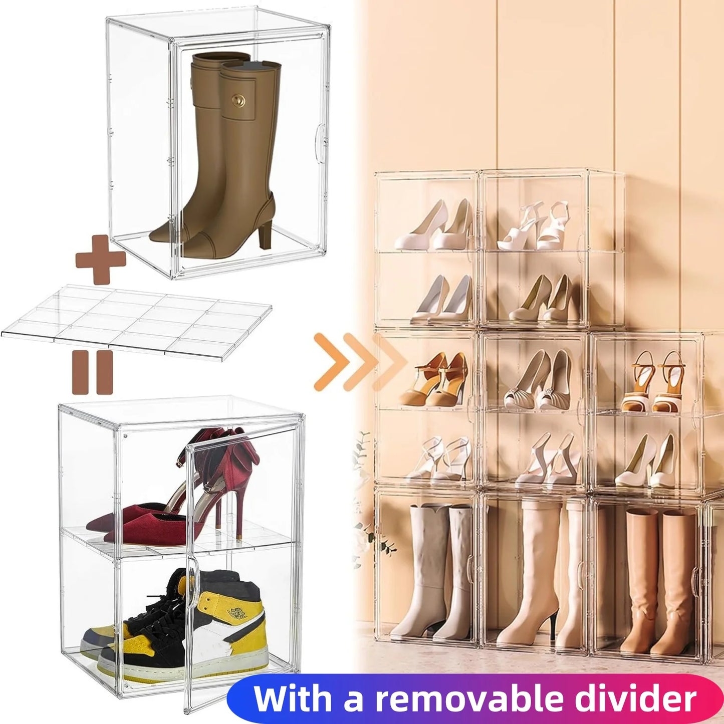 Clear Stackable Storage Case