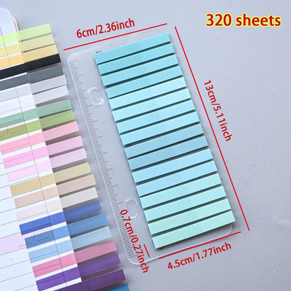 320PCS Clear Sticky Notes