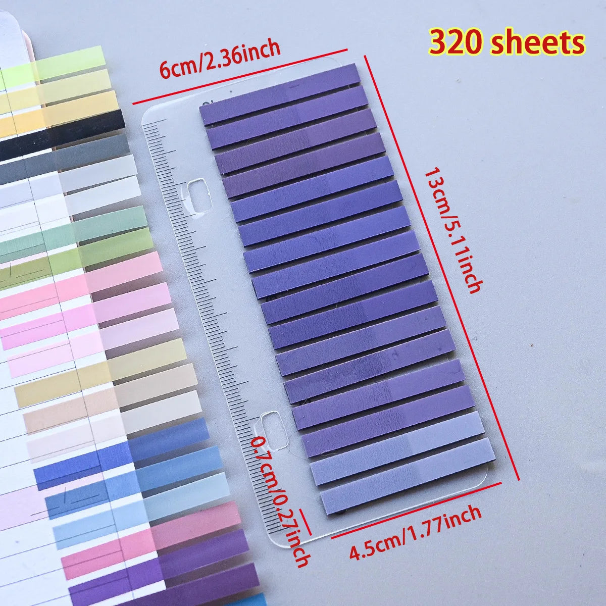 320PCS Clear Sticky Notes