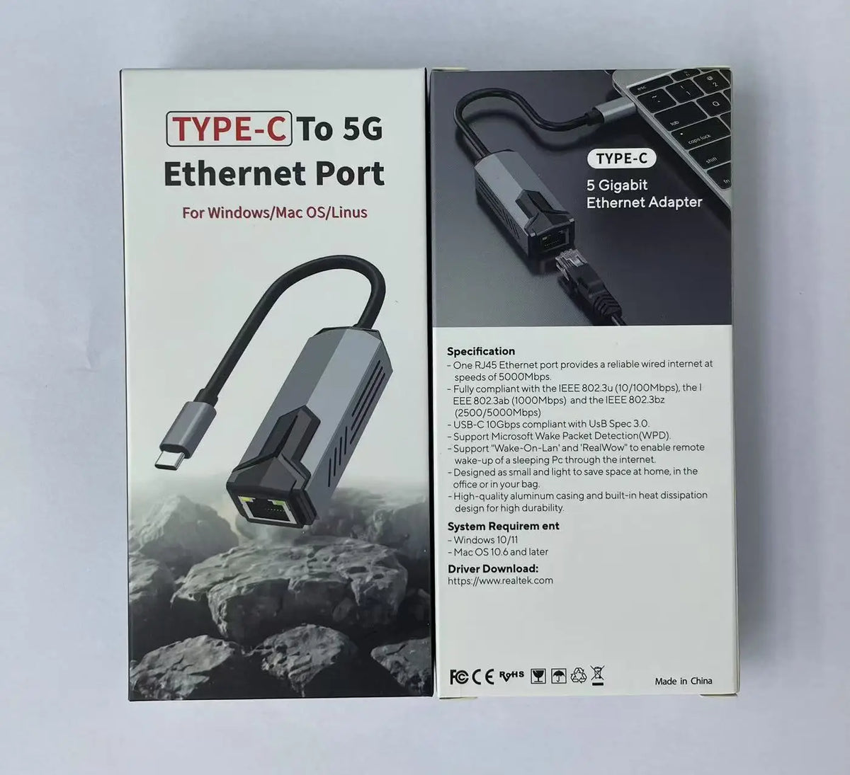 2.5G/5Gbps High Speed Wired Adapter