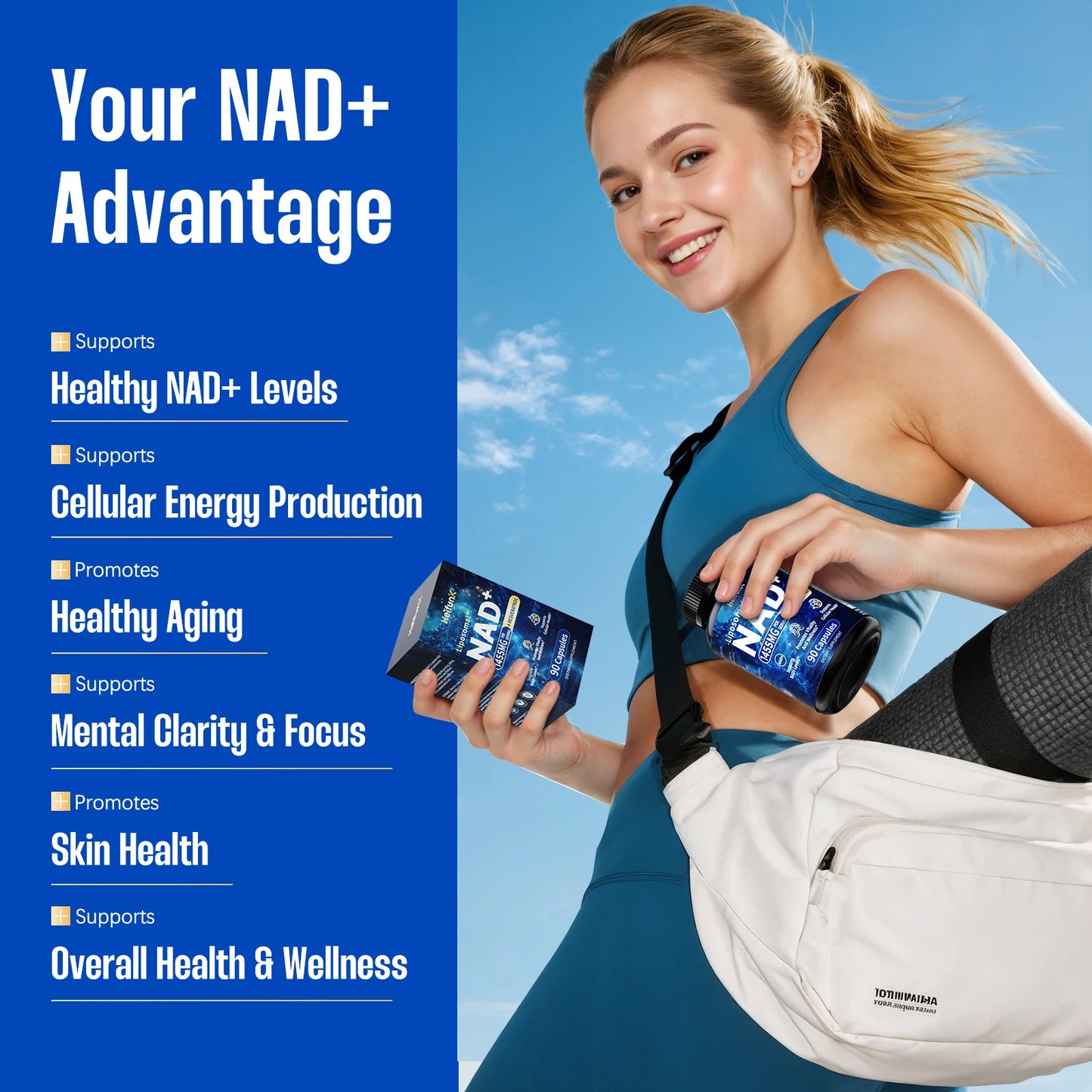 90 Capsules NAD+ Boost-with Resveratrol