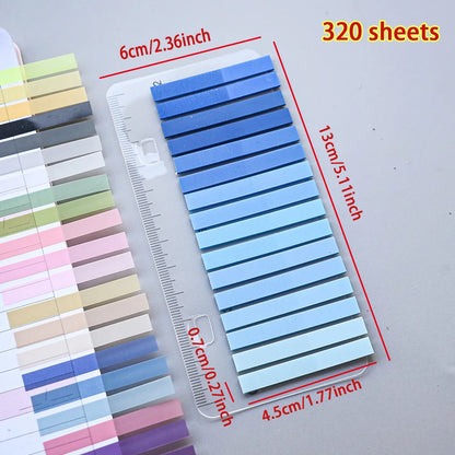320PCS Clear Sticky Notes