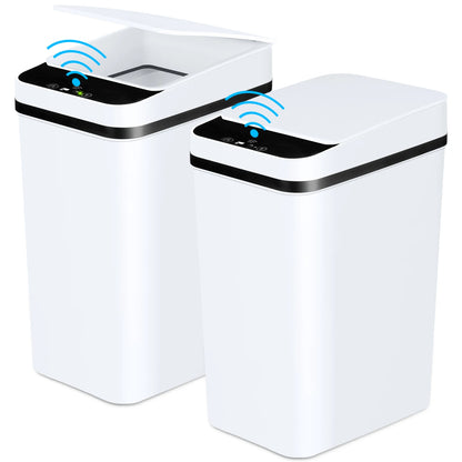 2 Pack 12L Bathroom Automatic Trash
