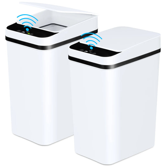 2 Pack 12L Bathroom Automatic Trash