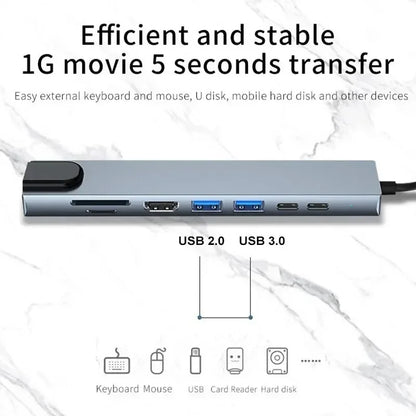8-in-1 USB-C Hub with 4K HDMI