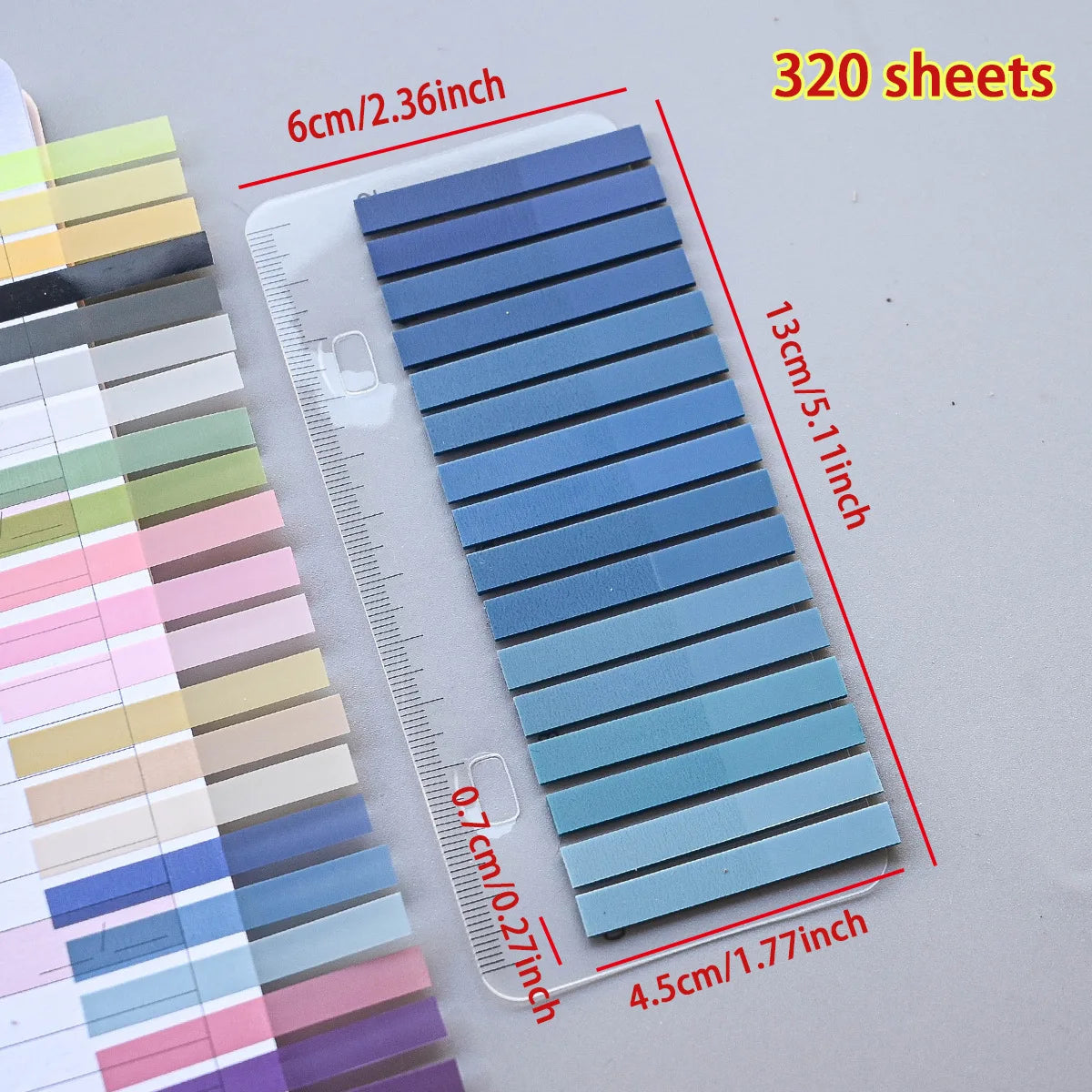 320PCS Clear Sticky Notes