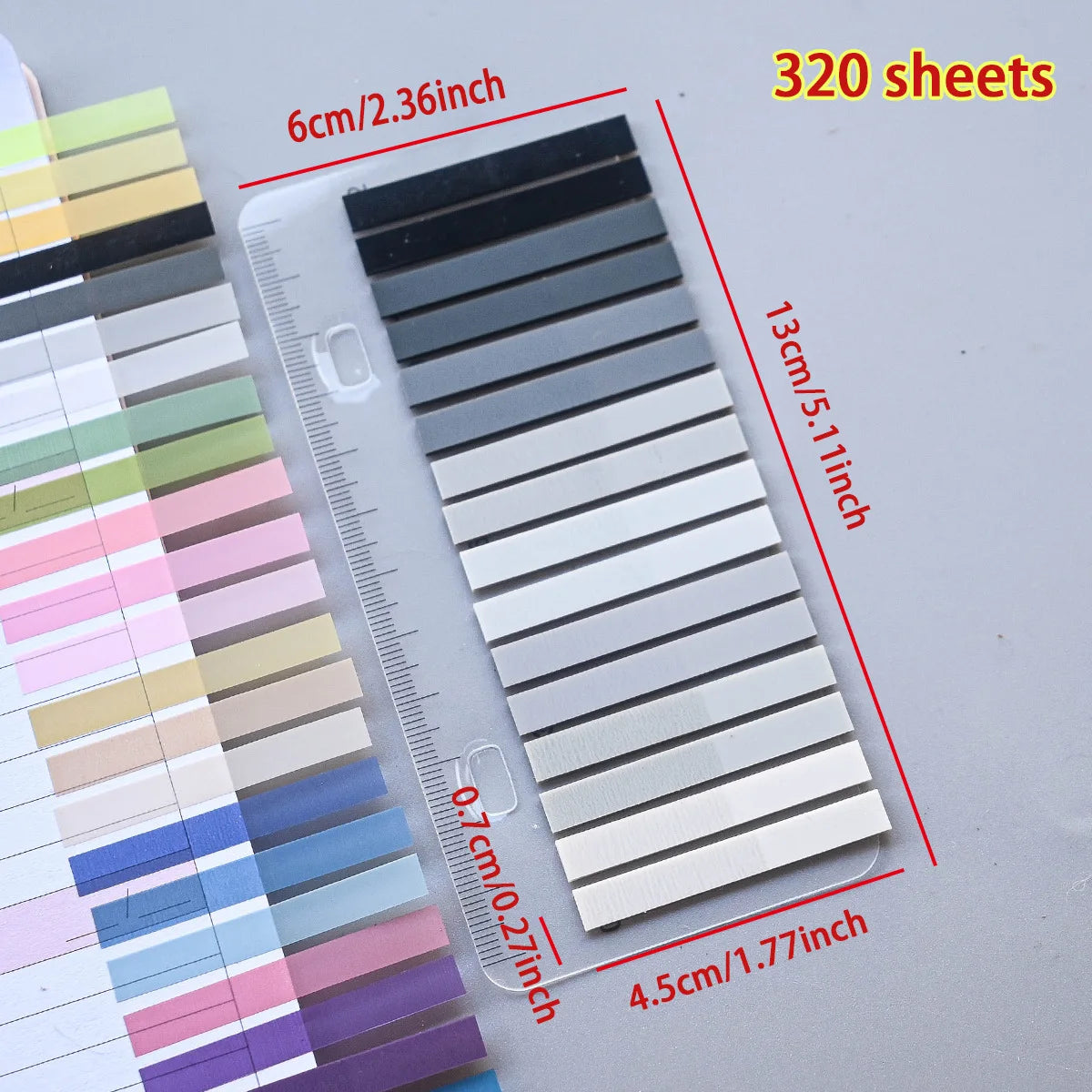 320PCS Clear Sticky Notes