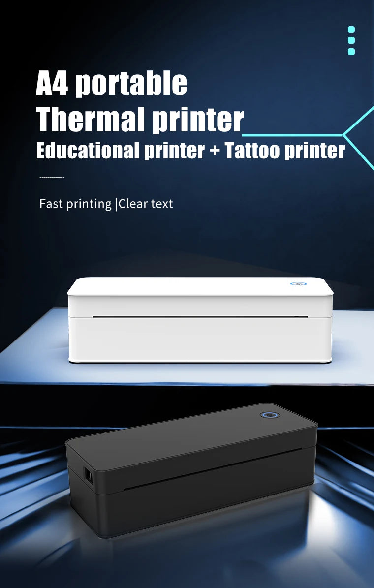 A4 Thermal Printer with Paper Tray