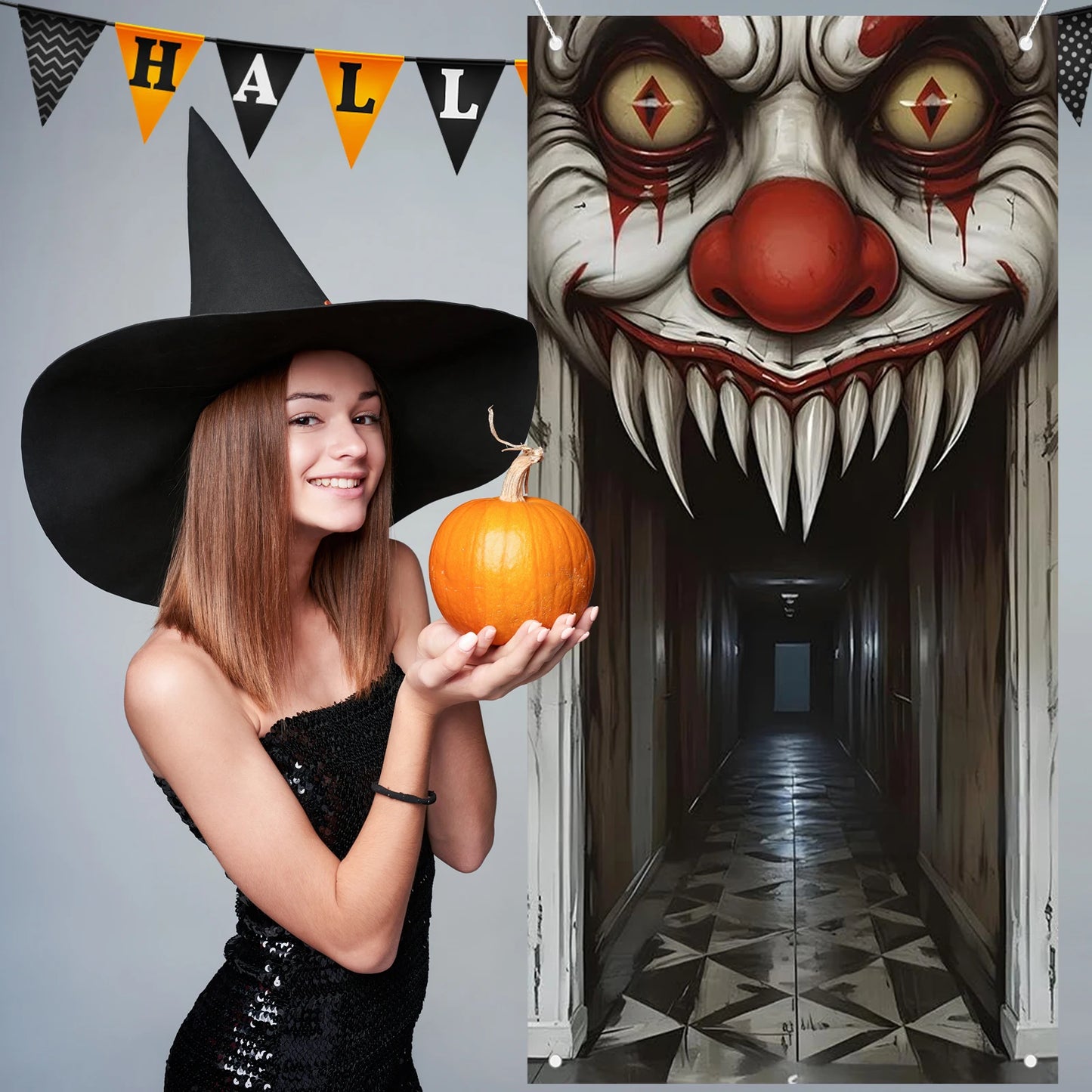 Halloween Decorations For Door Cover