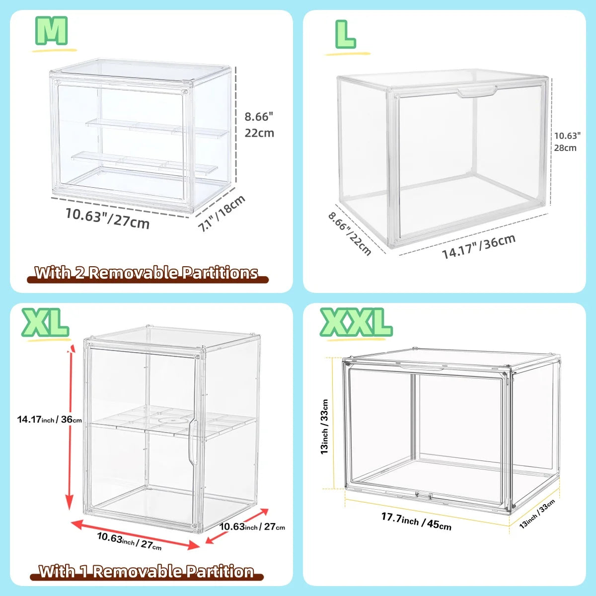 Clear Stackable Storage Case