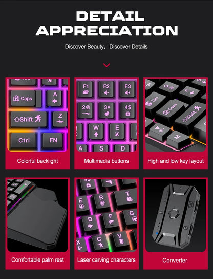 5-in-1 Set for Android and iOS Gaming Gear