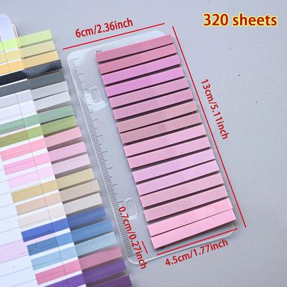 320PCS Clear Sticky Notes