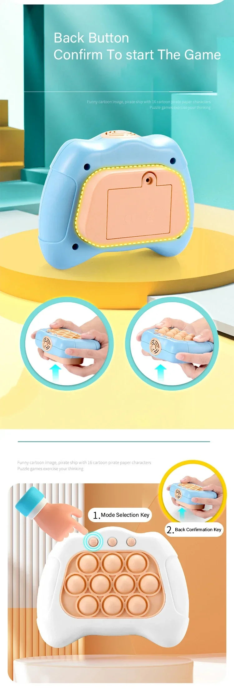 Pop It Fidget Game for Kids & Adults