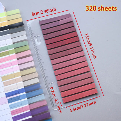 320PCS Clear Sticky Notes