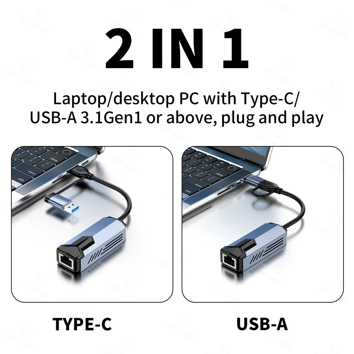 2.5G/5Gbps High Speed Wired Adapter