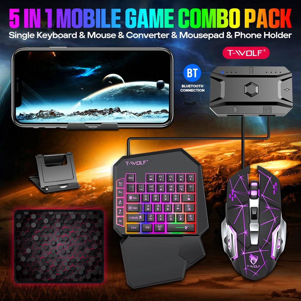 5-in-1 Set for Android and iOS Gaming Gear