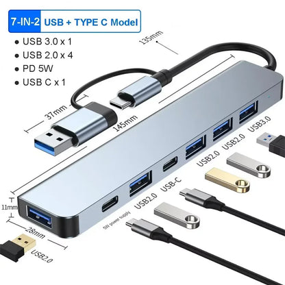 8-in-1 USB-C Hub with 4K HDMI
