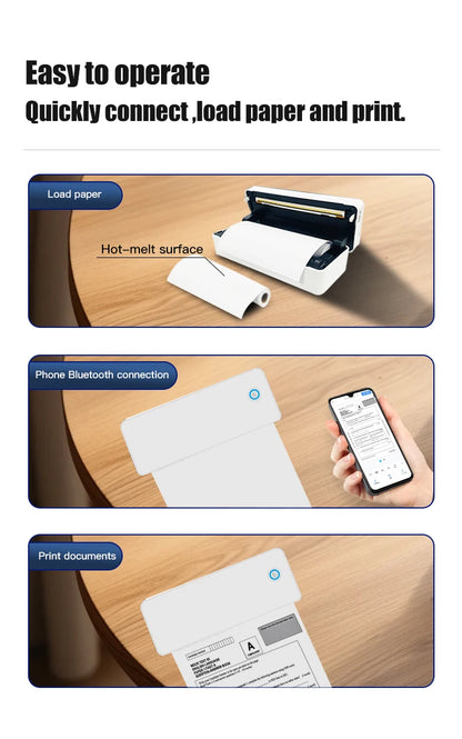 A4 Thermal Printer with Paper Tray