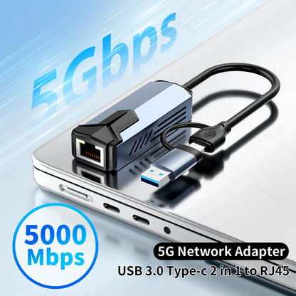 2.5G/5Gbps High Speed Wired Adapter
