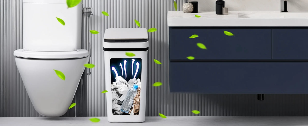 2 Pack 12L Bathroom Automatic Trash