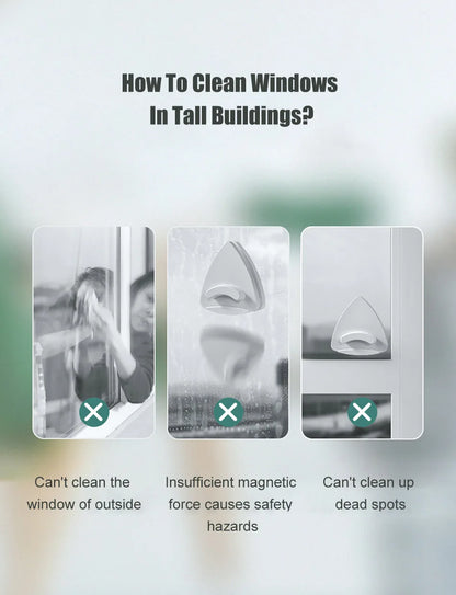NEW Magnetic Window Cleaner Brush