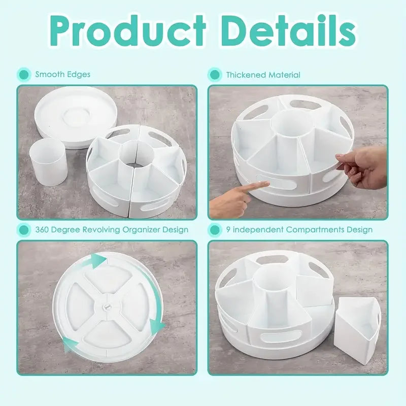 360° Rotating Desk Organizer