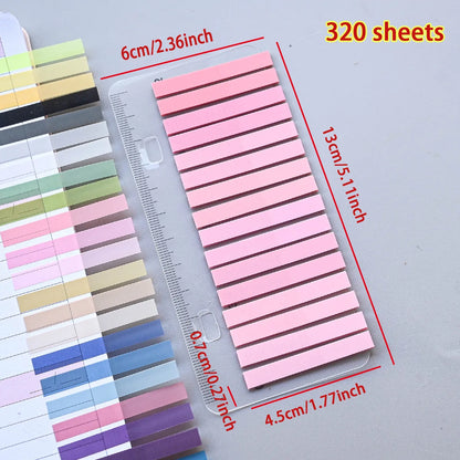 320PCS Clear Sticky Notes