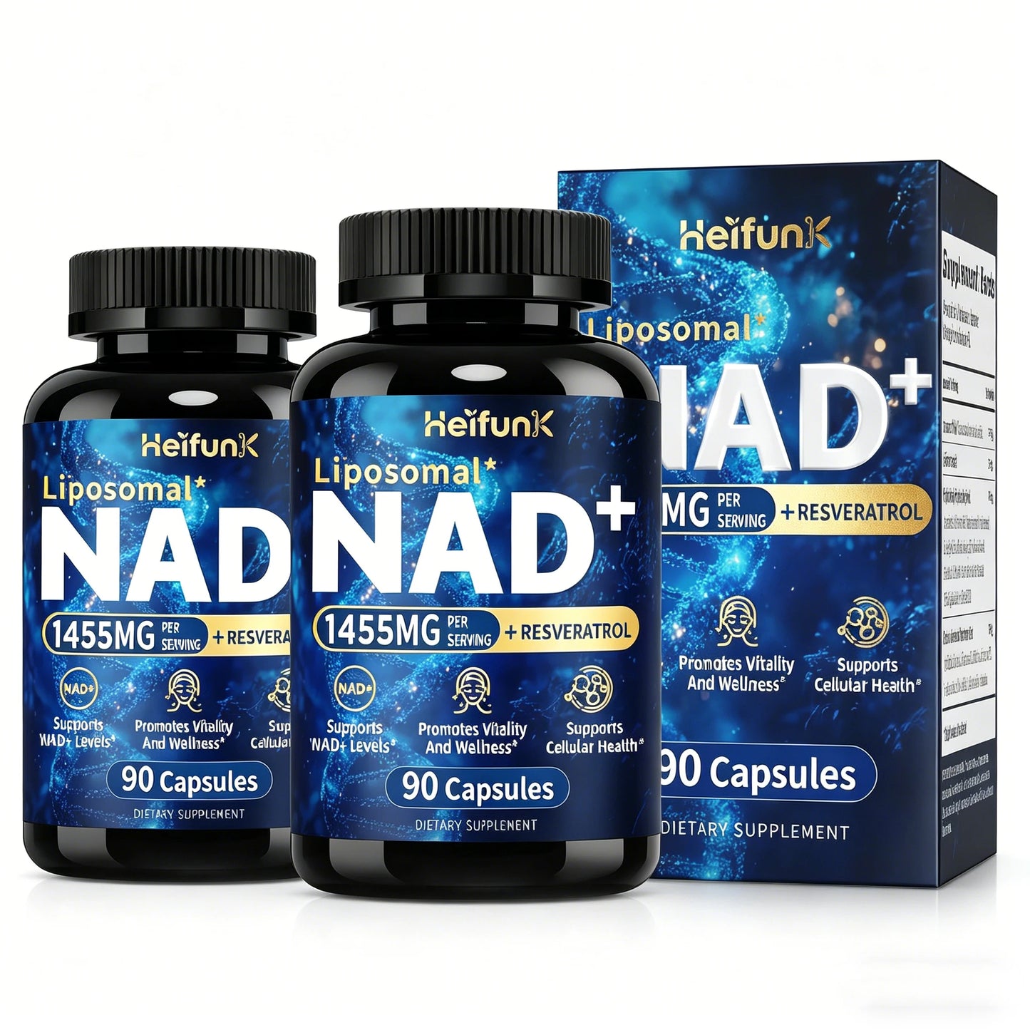 90 Capsules NAD+ Boost-with Resveratrol