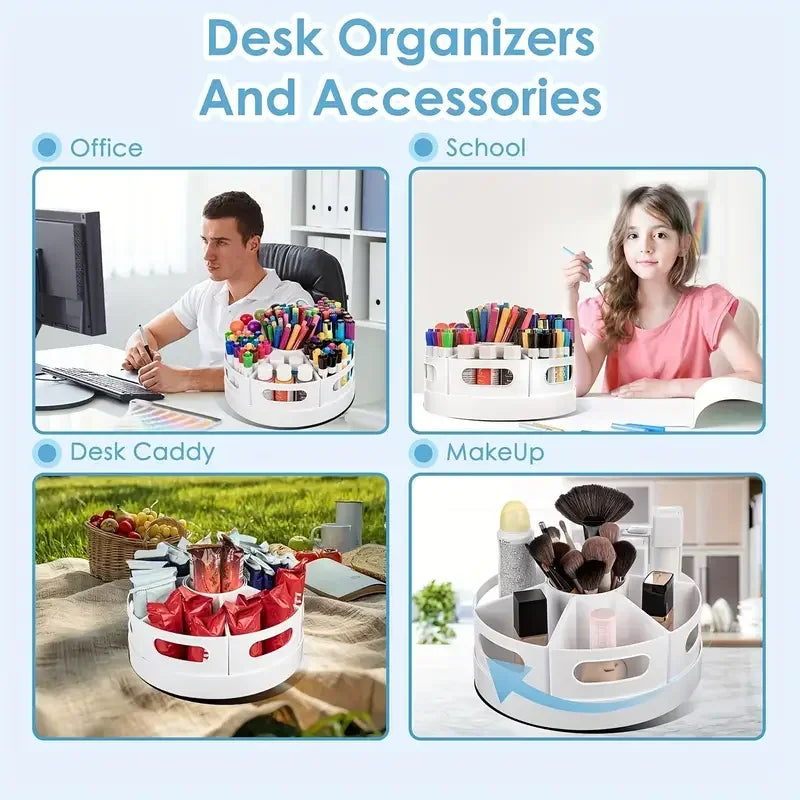 360° Rotating Desk Organizer