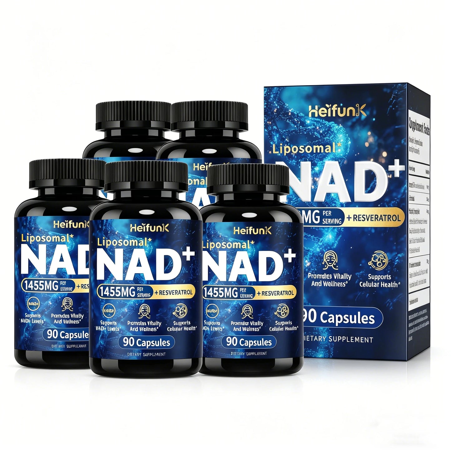 90 Capsules NAD+ Boost-with Resveratrol