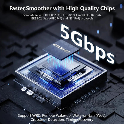 2.5G/5Gbps High Speed Wired Adapter