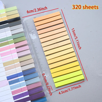 320PCS Clear Sticky Notes