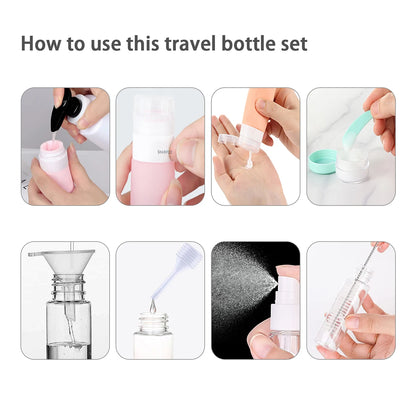 4 Pc/set Travel Bottles for Toiletries