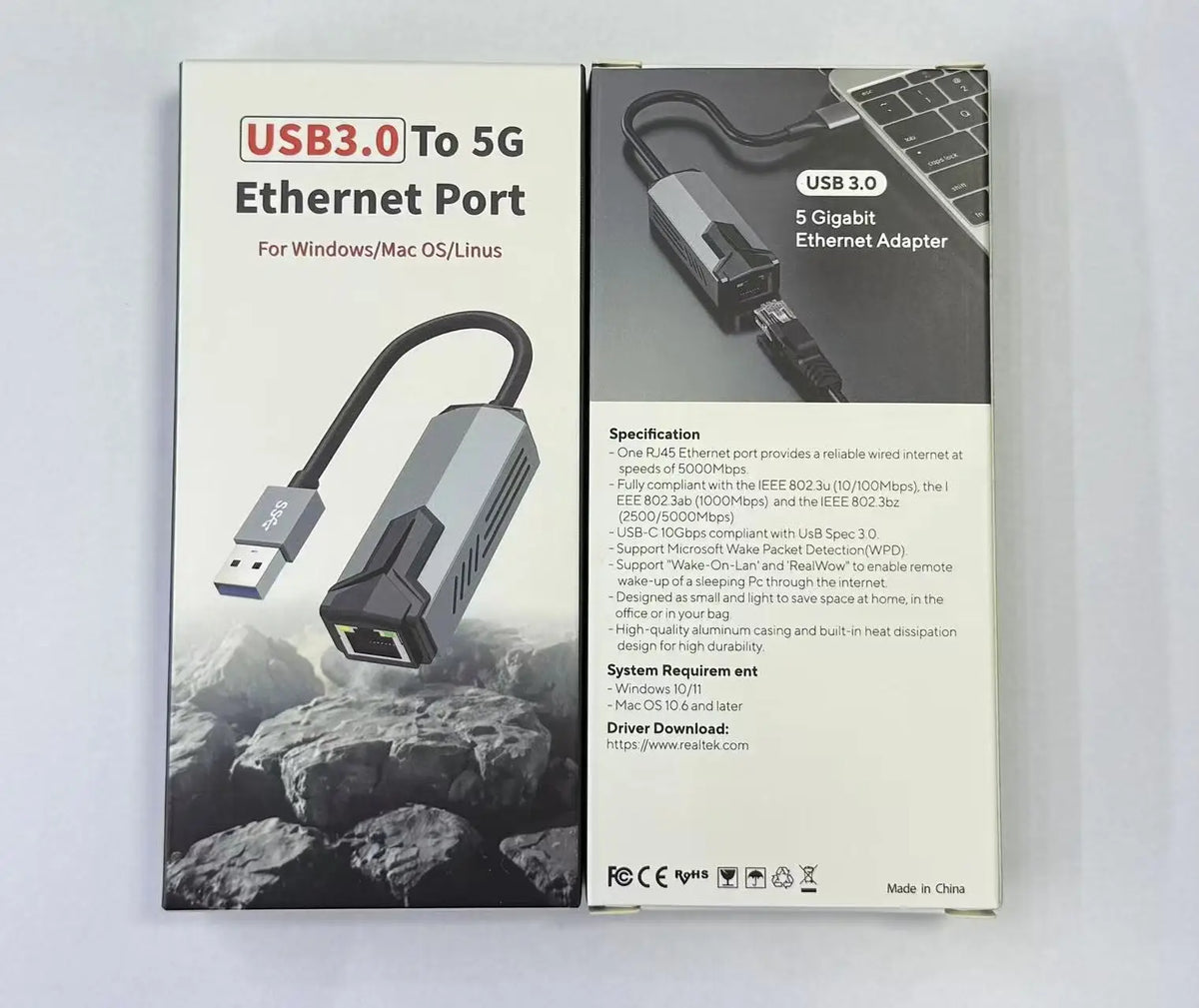 2.5G/5Gbps High Speed Wired Adapter