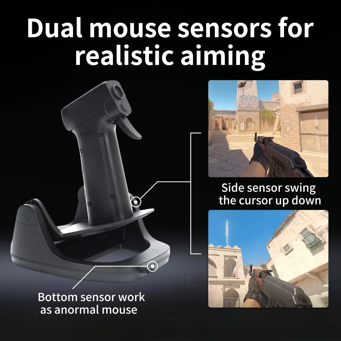 Pistol Grip Wired Gaming Mouse